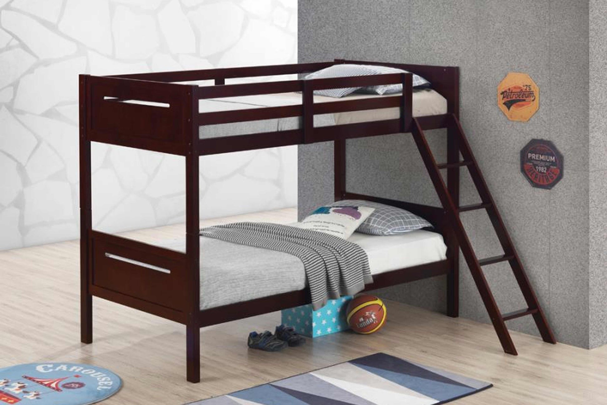TWIN / FULL BUNK BED MODEL 405051 - Venini Furniture 
