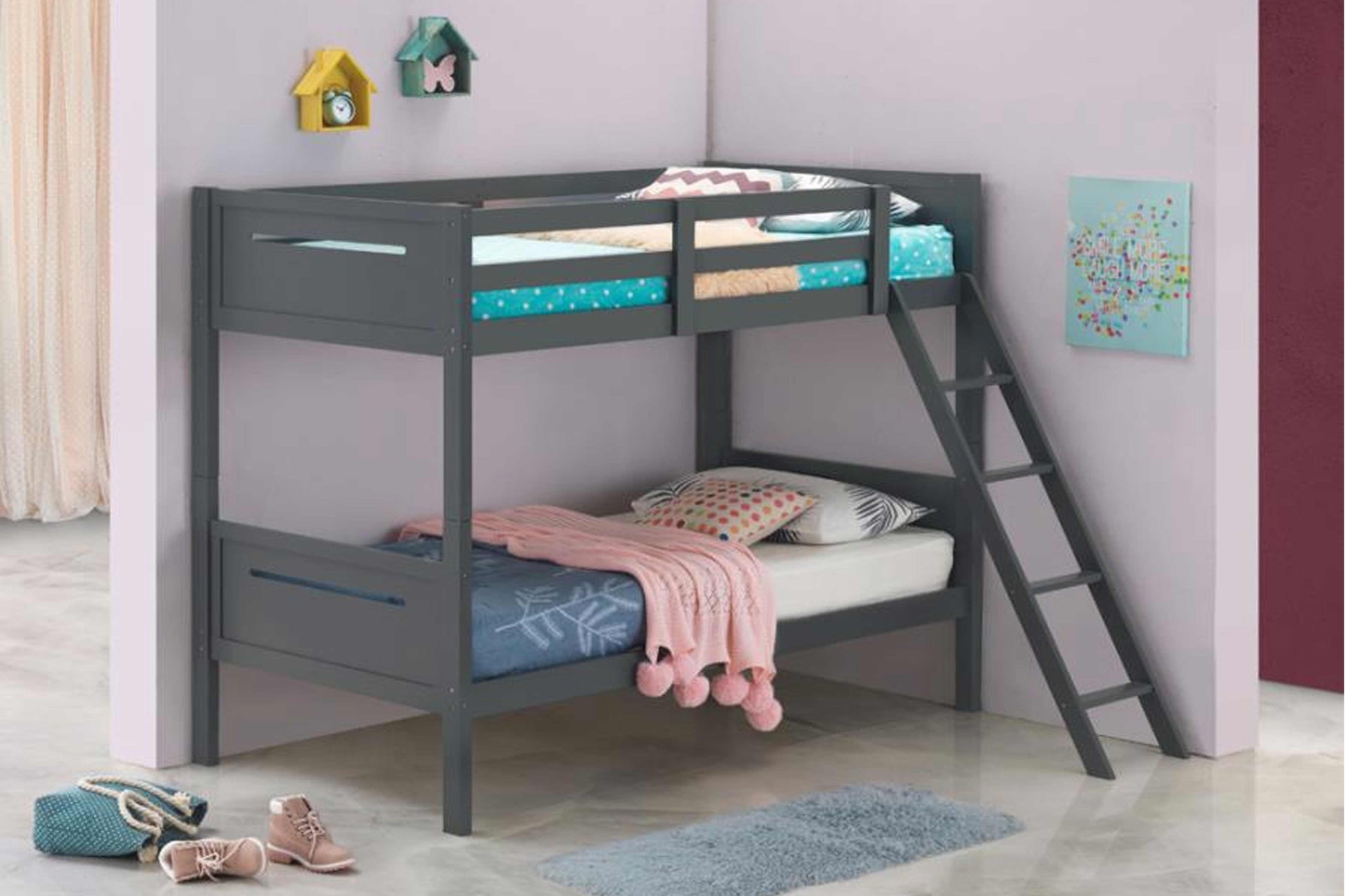 TWIN / FULL BUNK BED MODEL 405051 - Venini Furniture 
