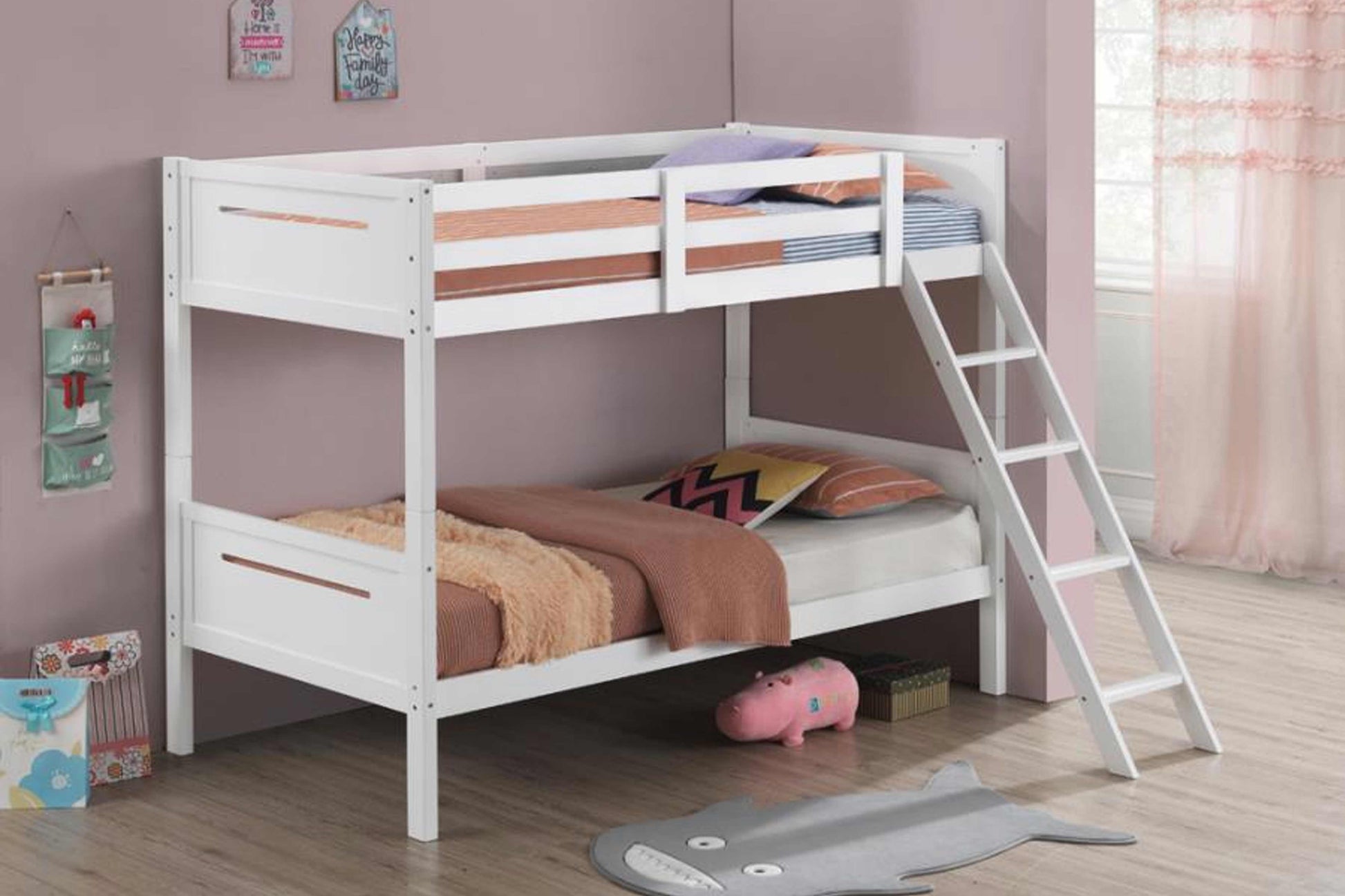 TWIN / FULL BUNK BED MODEL 405051 - Venini Furniture 