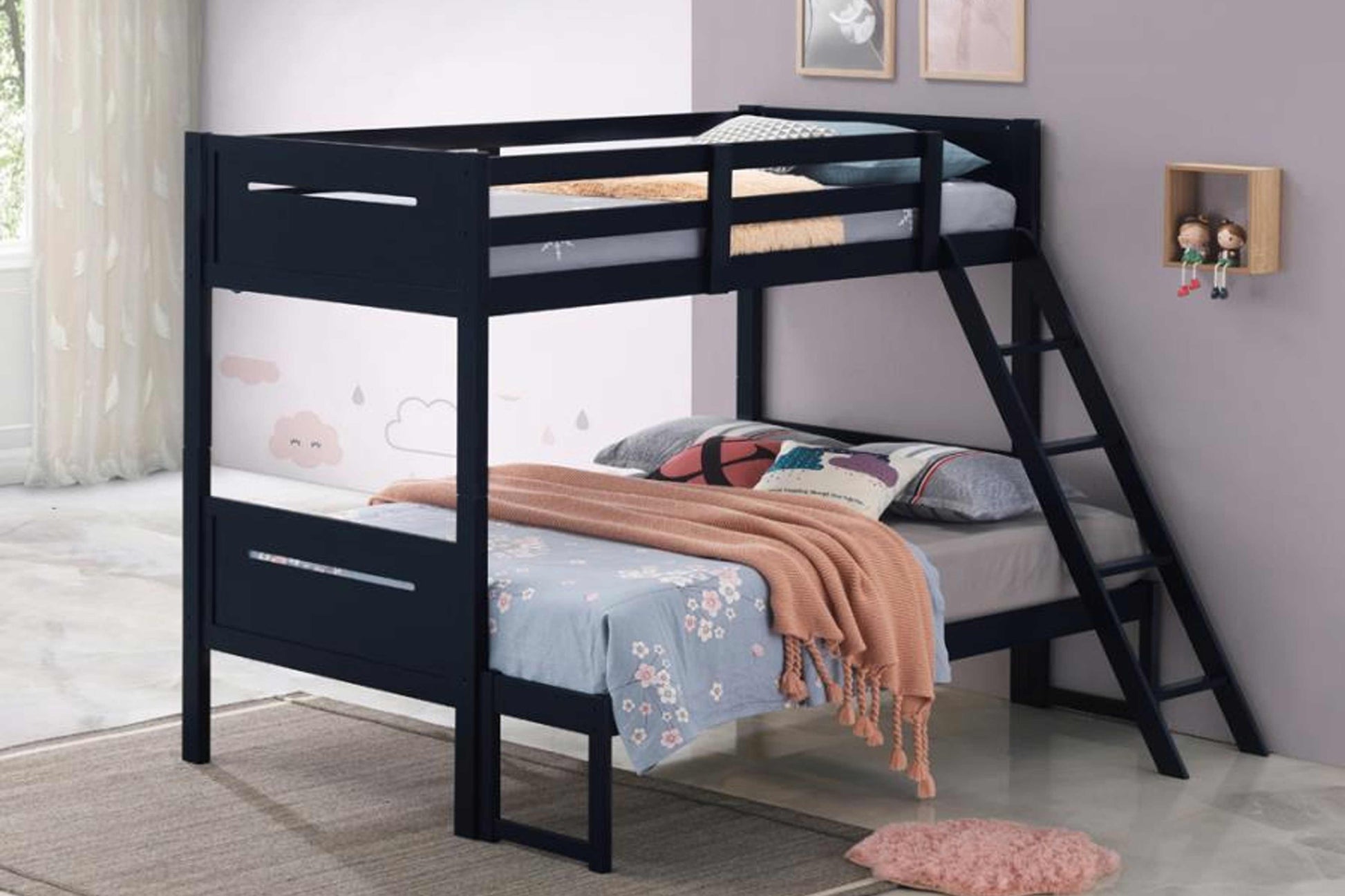 TWIN / FULL BUNK BED MODEL 405052 - Venini Furniture 