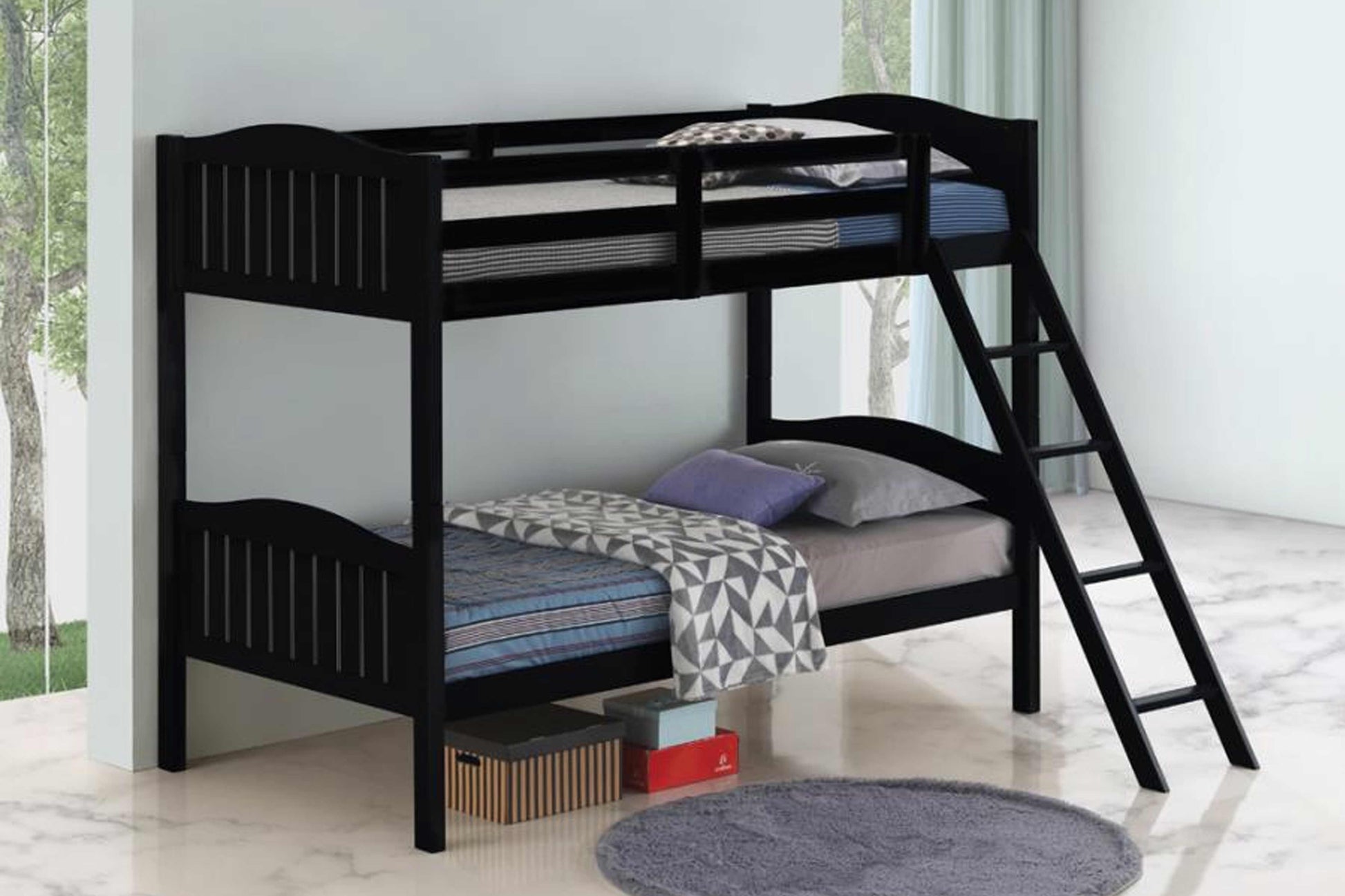 TWIN/FULL BUNK BED MODEL 405053 - Venini Furniture 