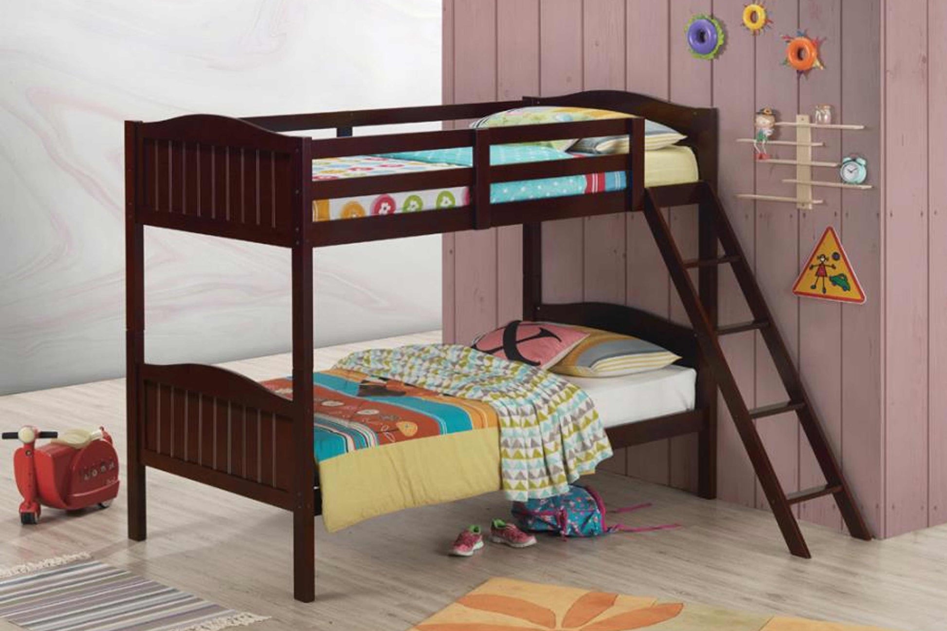 TWIN/FULL BUNK BED MODEL 405053 - Venini Furniture 