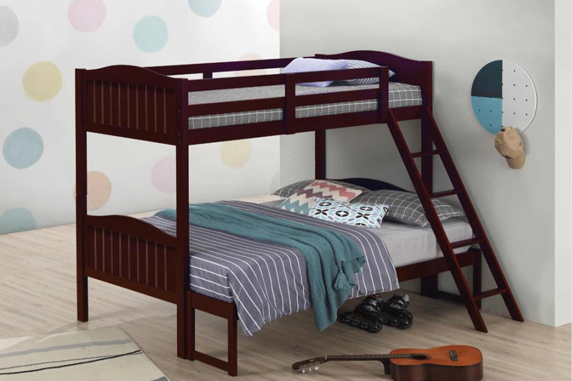 TWIN/FULL BUNK BED MODEL 405054 - Venini Furniture 