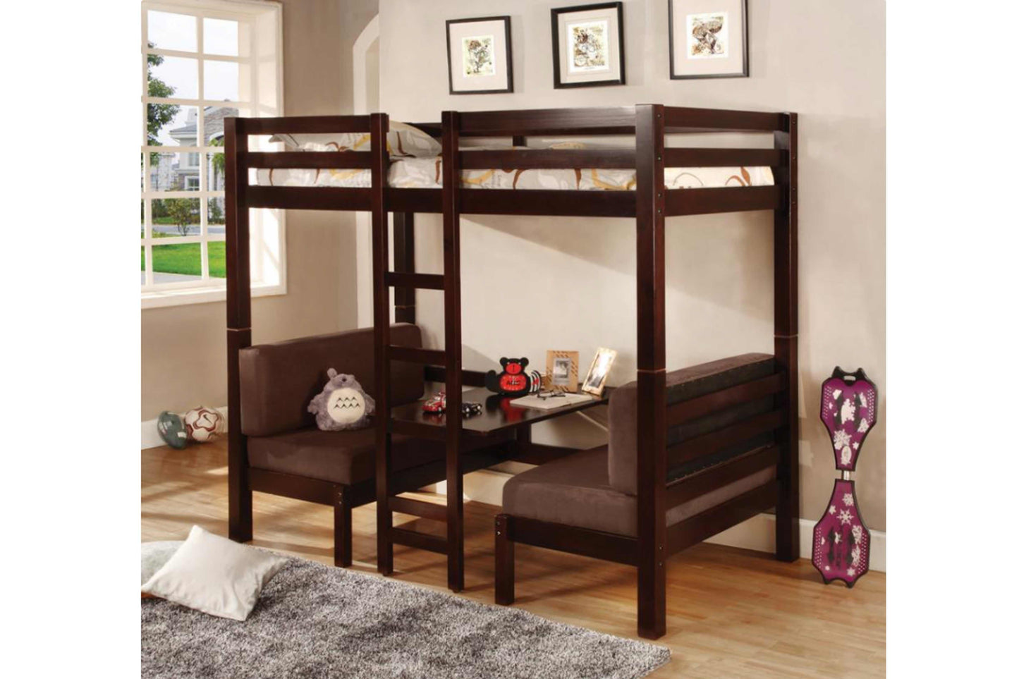 TWIN / TWIN BUNK BED #18460263 - Venini Furniture 
