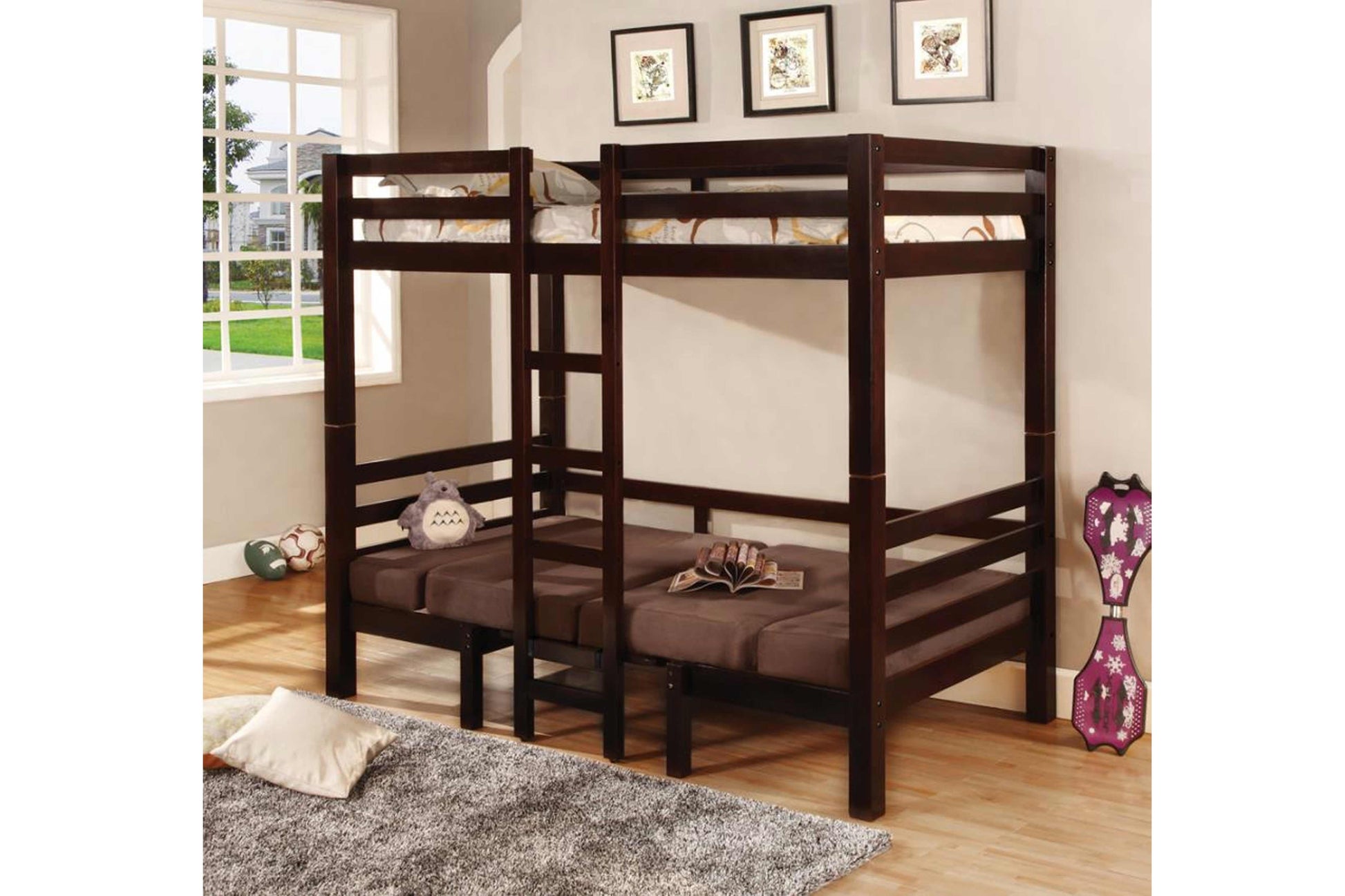 TWIN / TWIN BUNK BED #18460263 - Venini Furniture 