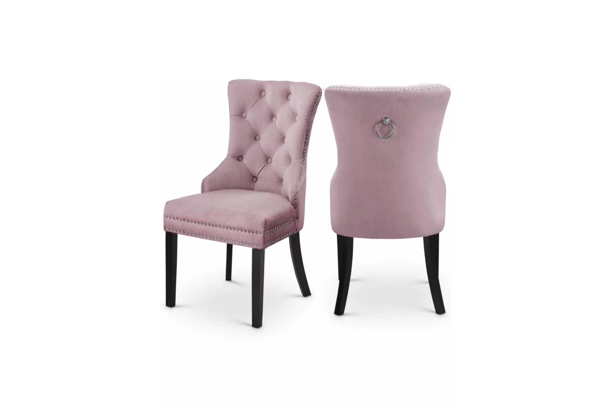 Meridian furniture nikki velvet dining chair deals