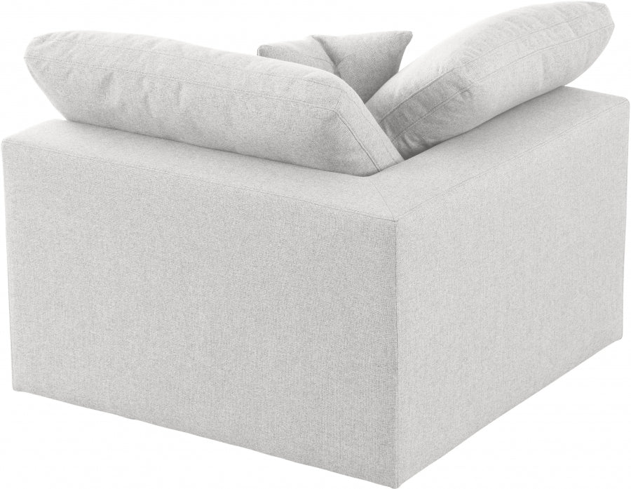 Serene Linen Textured Deluxe Modular Down Filled Cloud-Like Comfort Overstuffed Chair