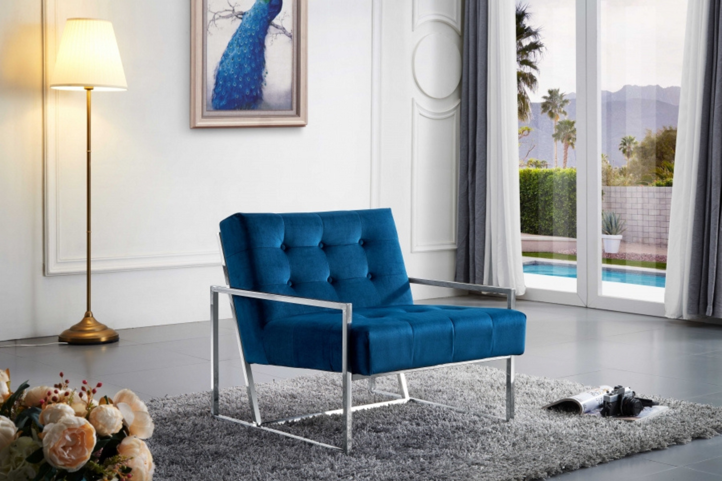 Alexis Velvet Accent Chair SKU: 522