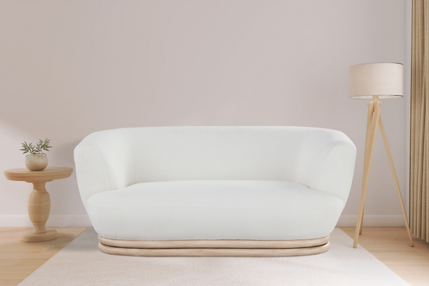 Elegant white loveseat sofa for every space