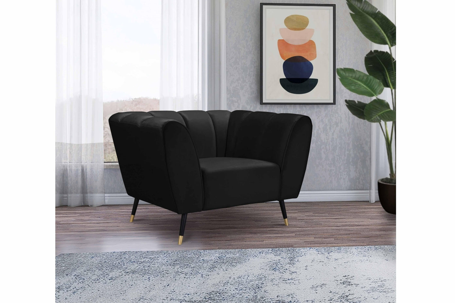 Beaumont Velvet Chair SKU: 626-C - Venini Furniture 
