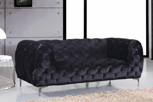 Mercer Velvet Loveseat SKU: 646-L - Venini Furniture 