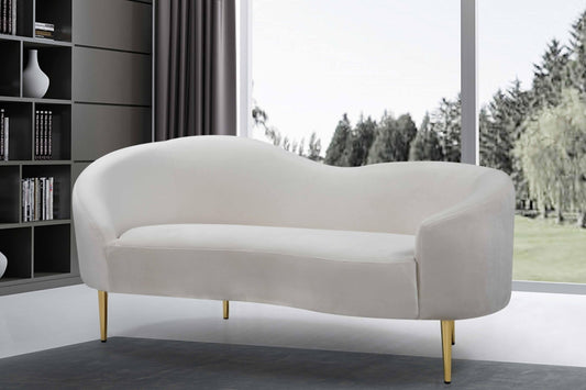 Ritz Velvet Loveseat SKU: 659L - Venini Furniture 