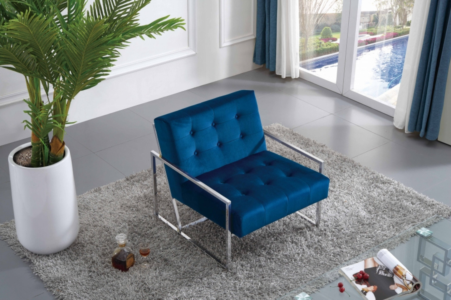 Alexis Velvet Accent Chair SKU: 522