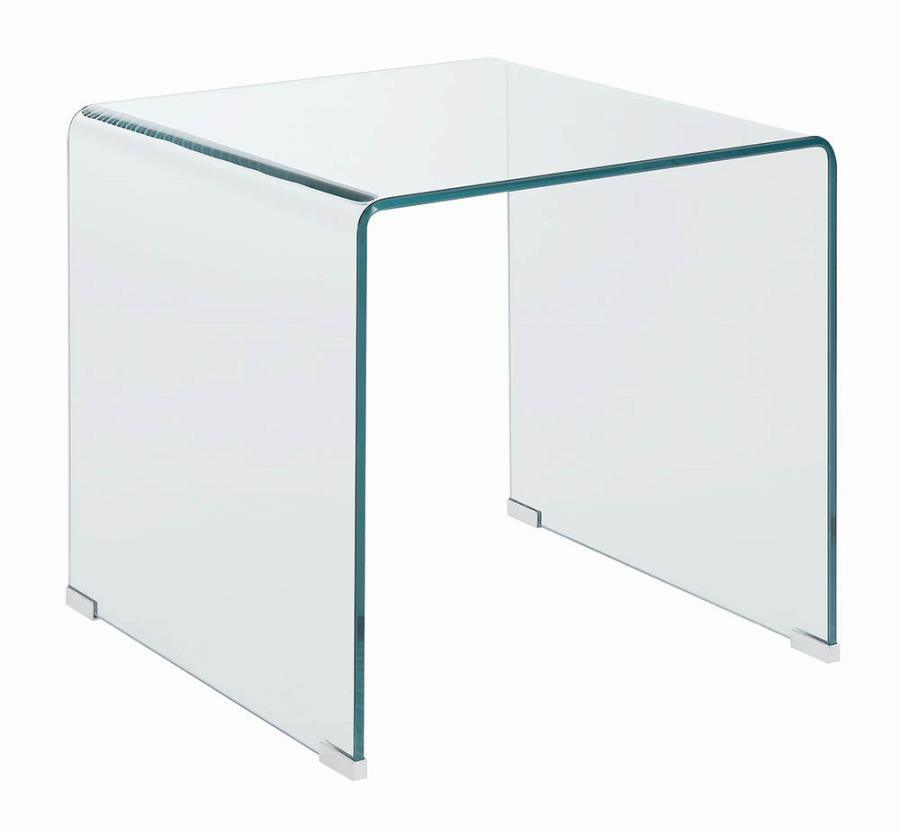 Contemporary Clear End Table Model 705327 - Venini Furniture 