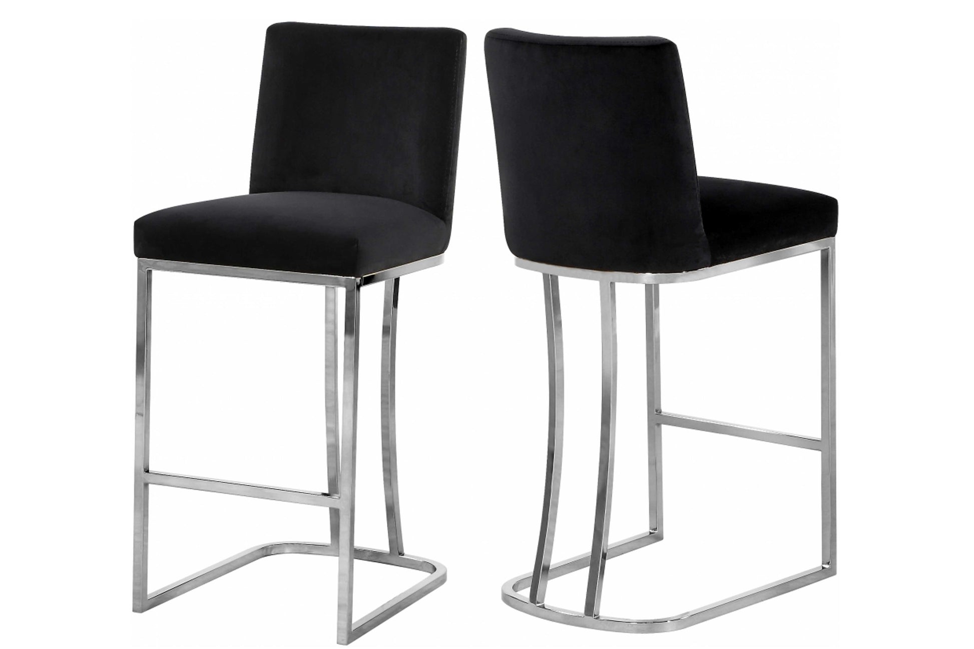 Heidi Velvet Counter Stool SKU: 708-777-C - Venini Furniture 