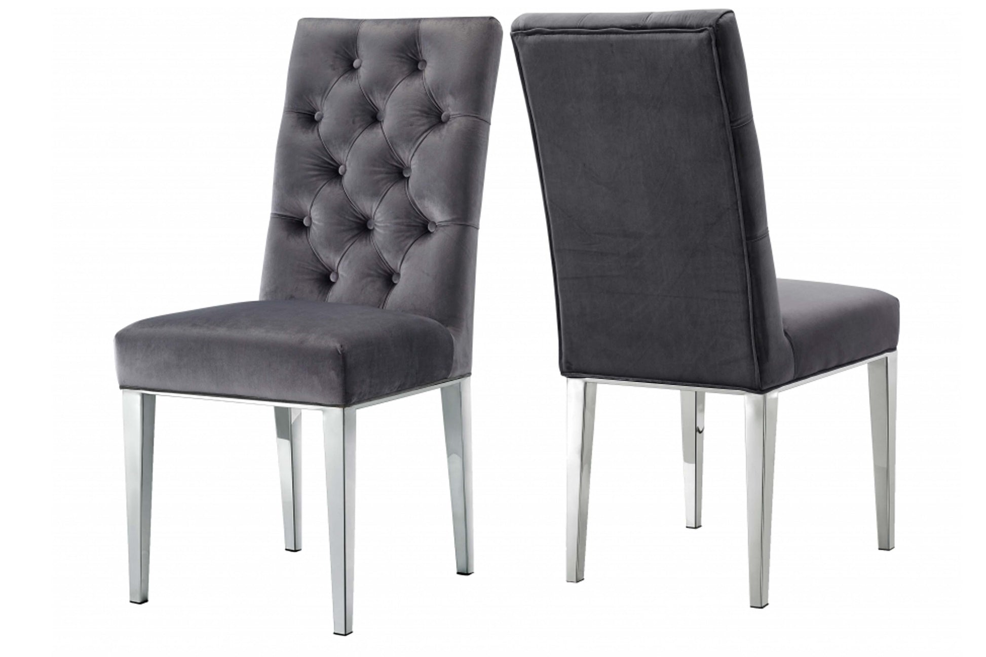 Juno Velvet 5PC Set SKU: 732-S5 - Venini Furniture 