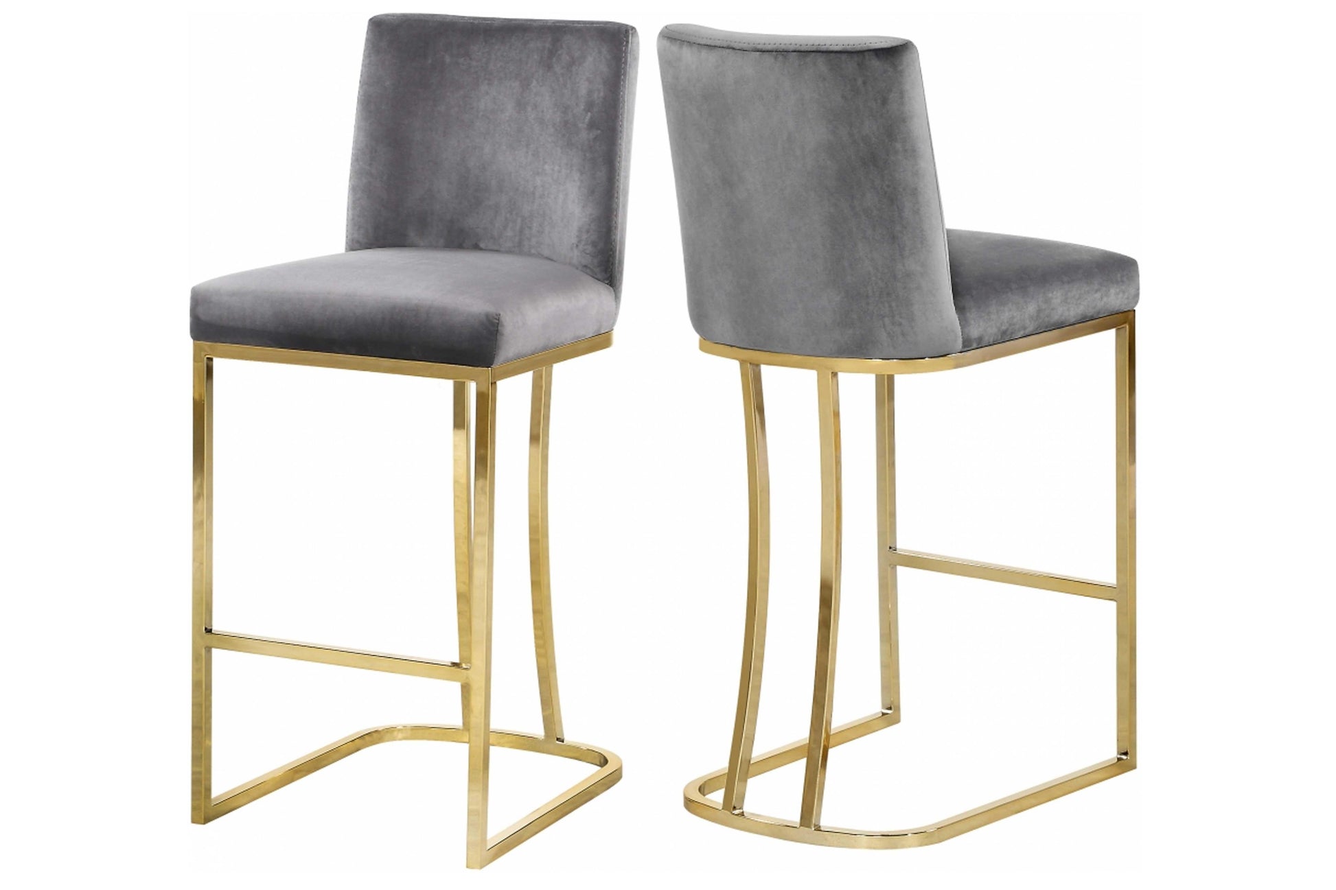 Heidi Velvet Counter Stool SKU: 708-777-C - Venini Furniture 