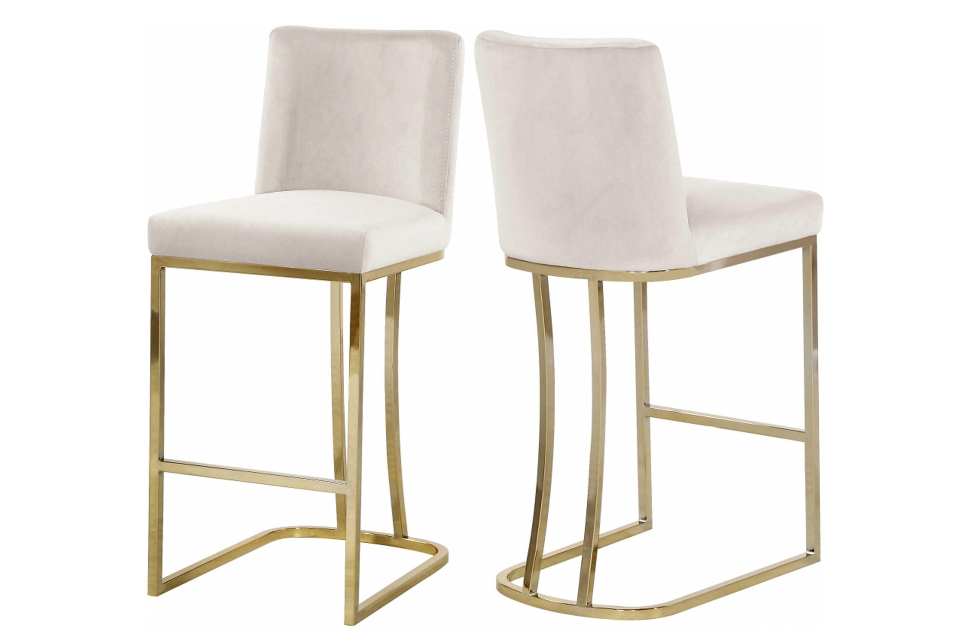 Heidi Velvet Counter Stool SKU: 708-777-C - Venini Furniture 