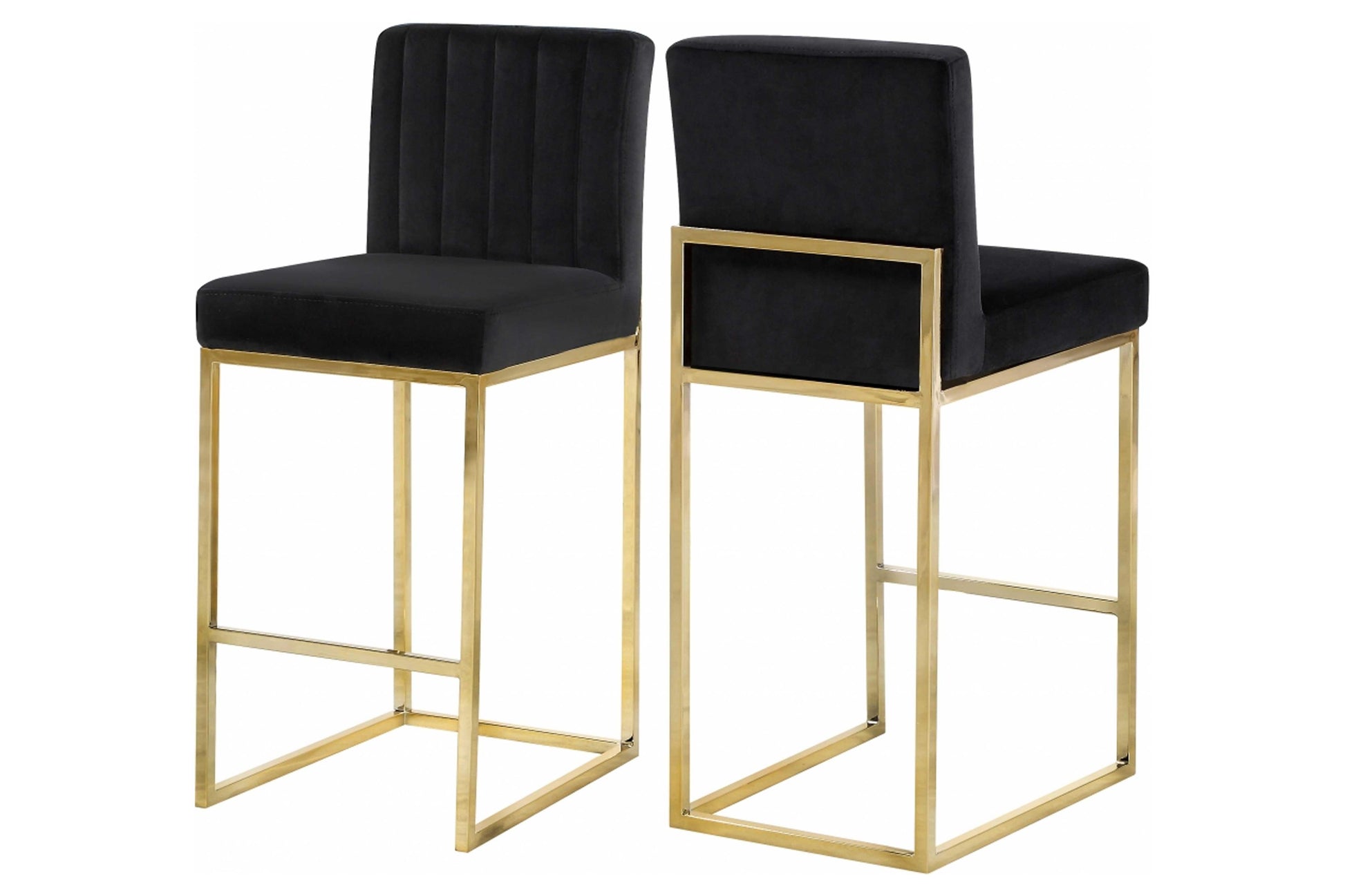 Giselle Velvet Counter Stool SKU: 781-782 - Venini Furniture 