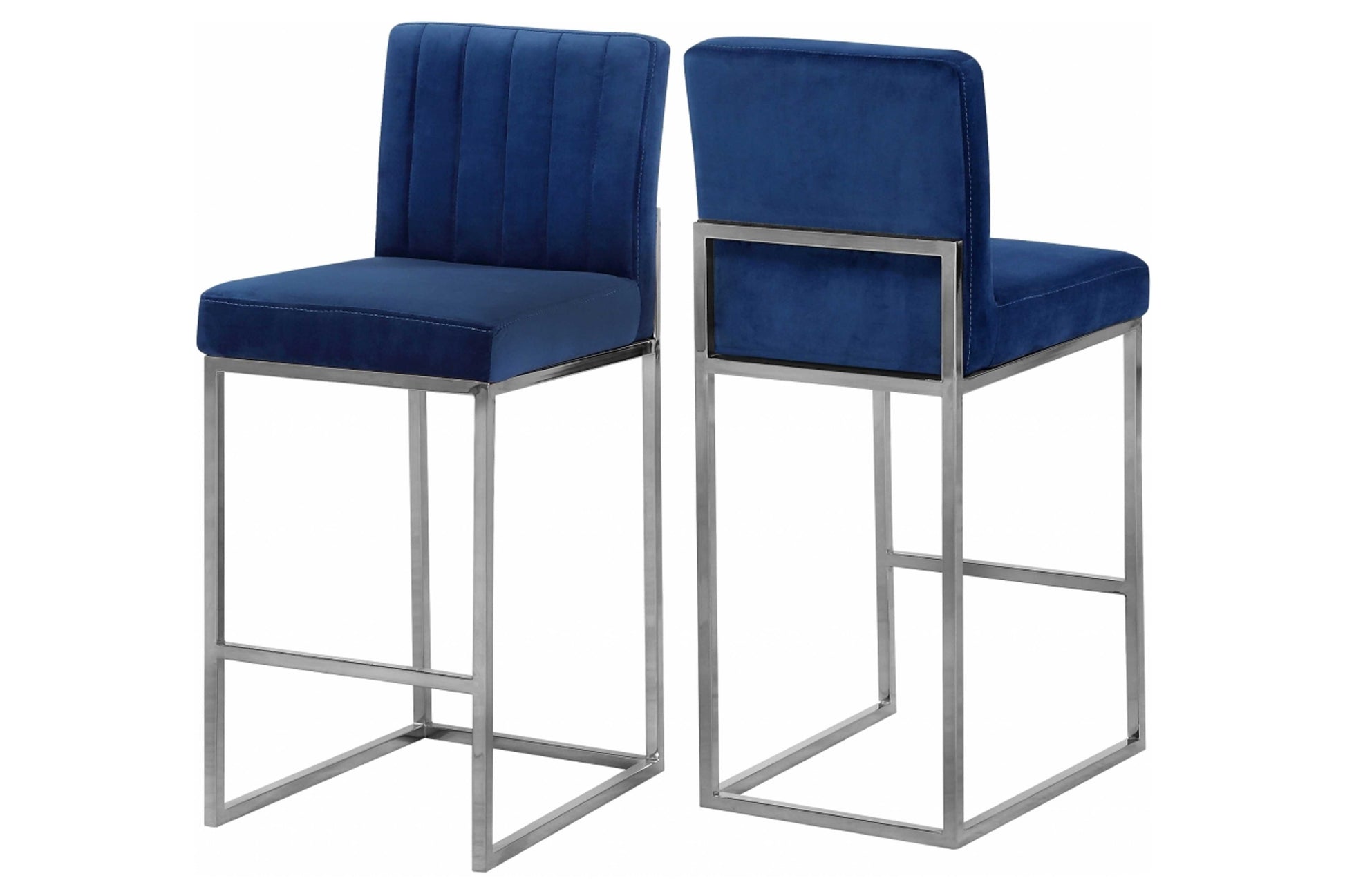 Giselle Velvet Counter Stool SKU: 781-782 - Venini Furniture 