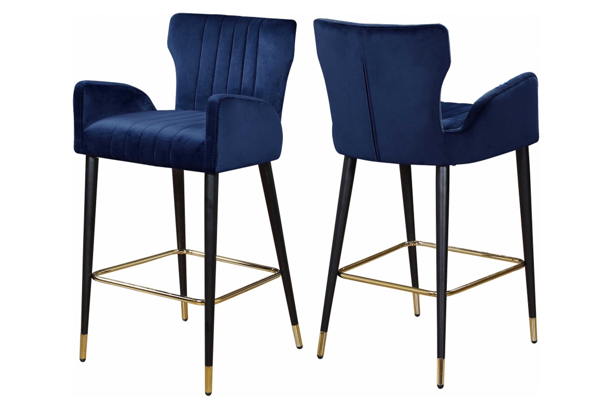 Luxe Velvet Counter Stool SKU: 792-C - Venini Furniture 
