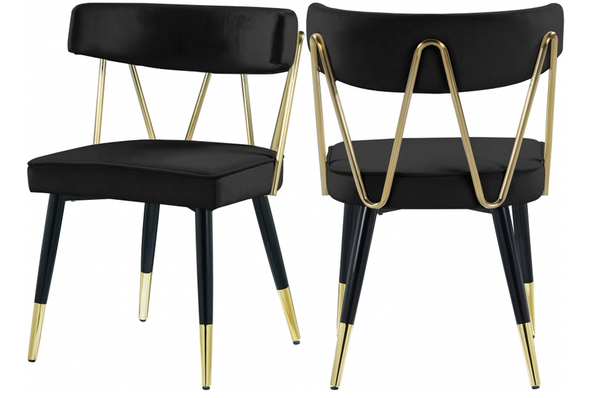 Rheingold Velvet Dining Chair SKU: 854-C - Venini Furniture 