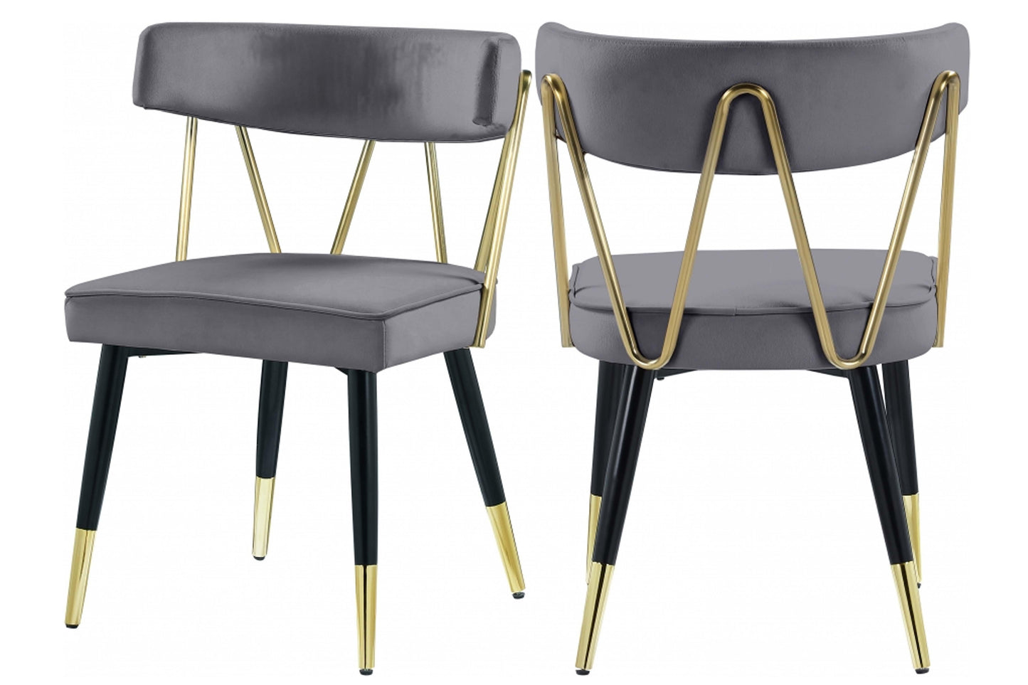 Rheingold Velvet Dining Chair SKU: 854-C - Venini Furniture 