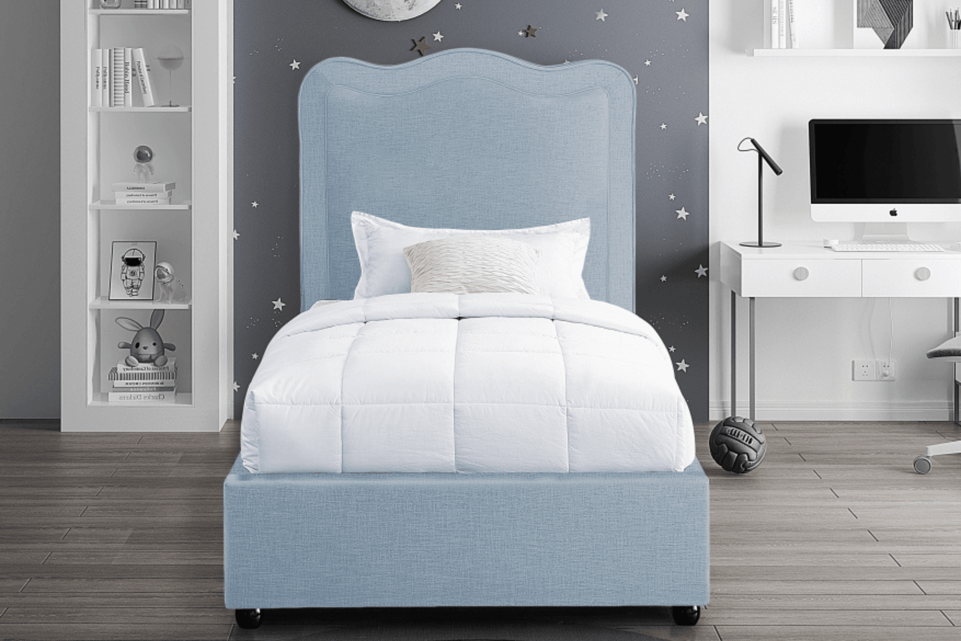 Felix Linen Fabric Bed SKU: Felix - Venini Furniture 