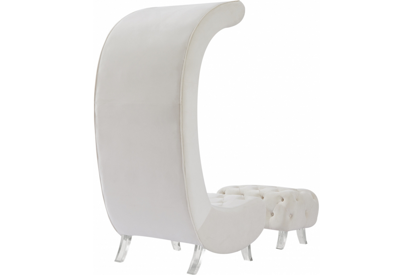 Crescent Velvet Chair SKU: 568-C