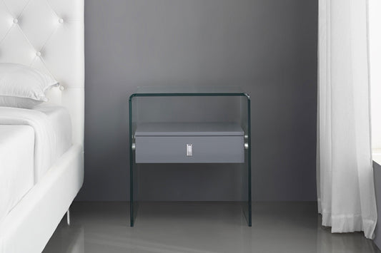 Bari Nightstand Grey Model CB-J052-GRAY - Venini Furniture 