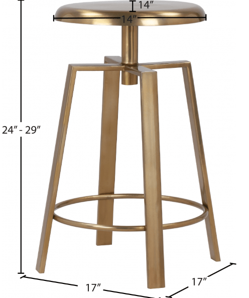 Lang Bar | Counter Stool SKU: 936Gold - Venini Furniture 