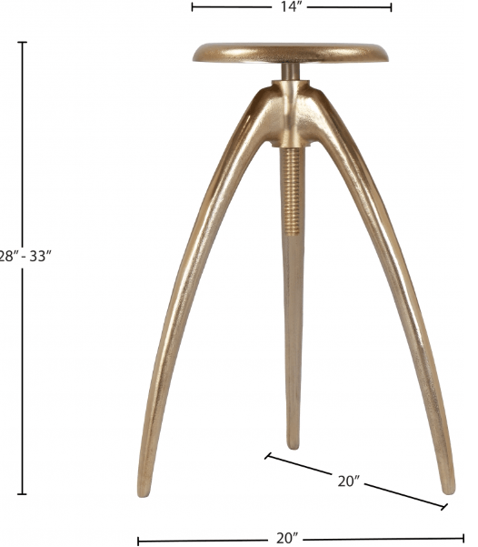 Clara Bar | Counter Stool SKU: 937Gold - Venini Furniture 