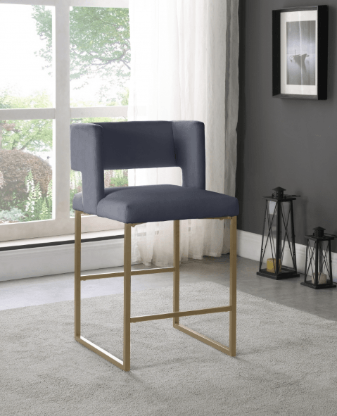 Velvet Counter Stool 