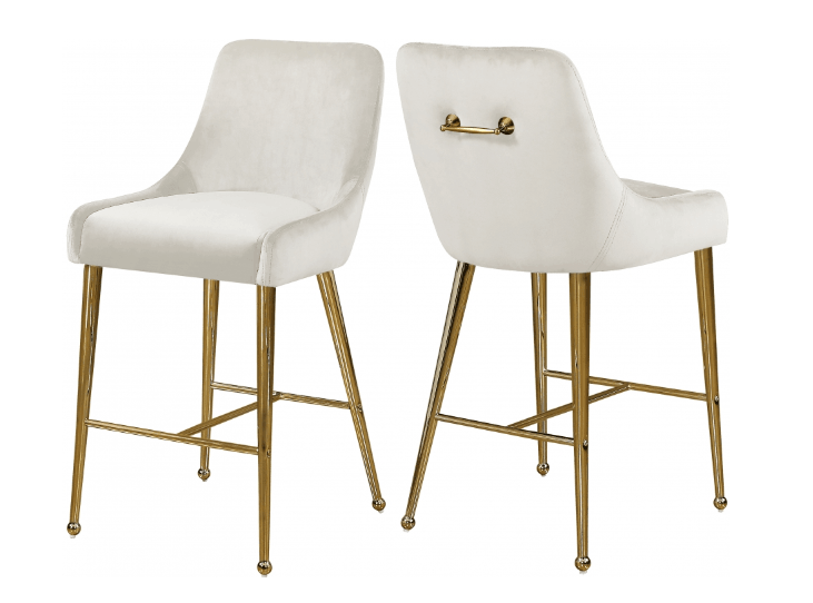 Owen Velvet Counter Stool SKU: 745 - Venini Furniture 