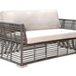 Graphite Loveseat w/off-white cushions SKU: PJO-1601-GRY-LS - Venini Furniture 