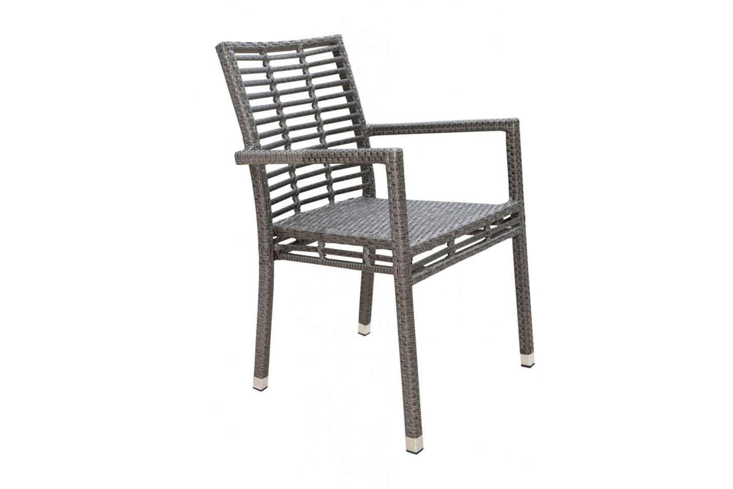 Graphite Stackable Armchair SKU: PJO-1601-GRY-AC - Venini Furniture 