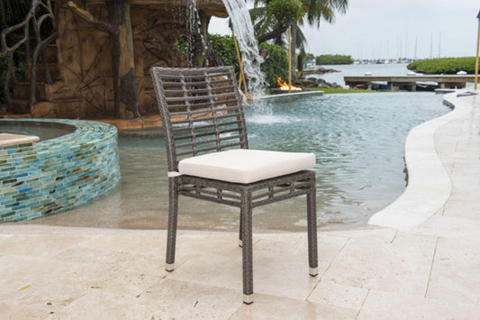 Graphite Stackable Side Chair SKU: PJO-1601-GRY-SC - Venini Furniture 