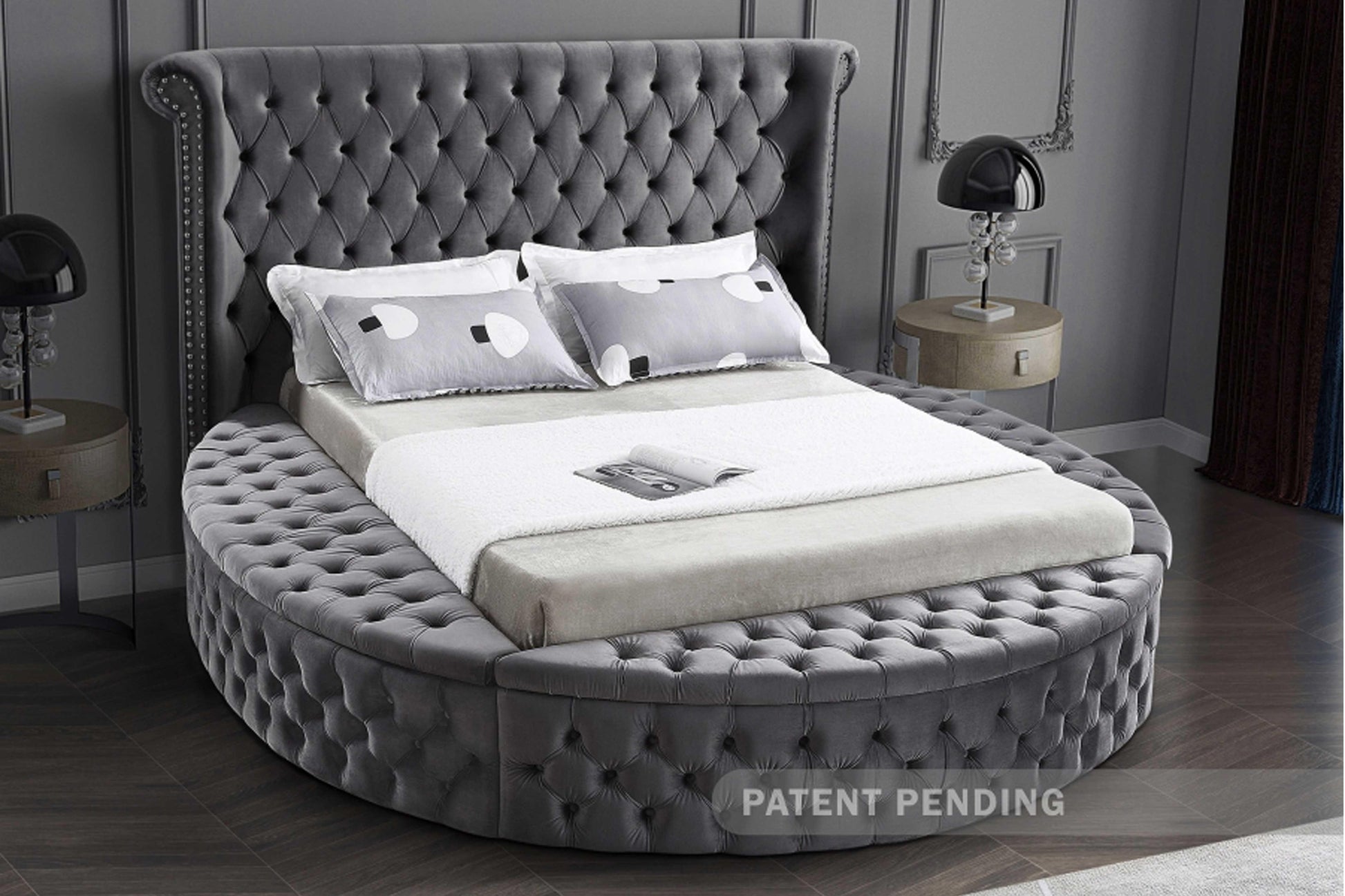Luxus Velvet Bed SKU: Luxus - Venini Furniture 