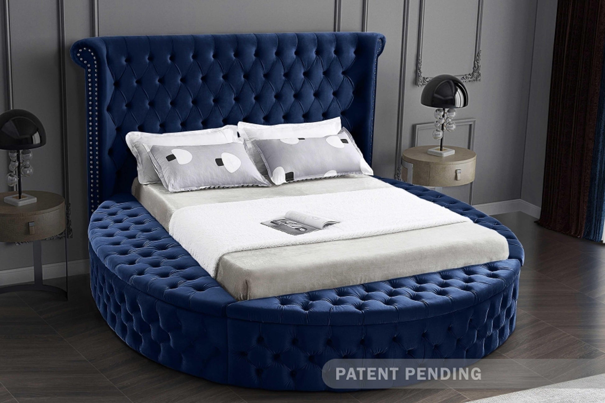 Luxus Velvet Bed SKU: Luxus - Venini Furniture 