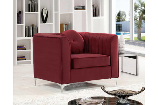 Isabelle Velvet Chair SKU: 612-C - Venini Furniture 
