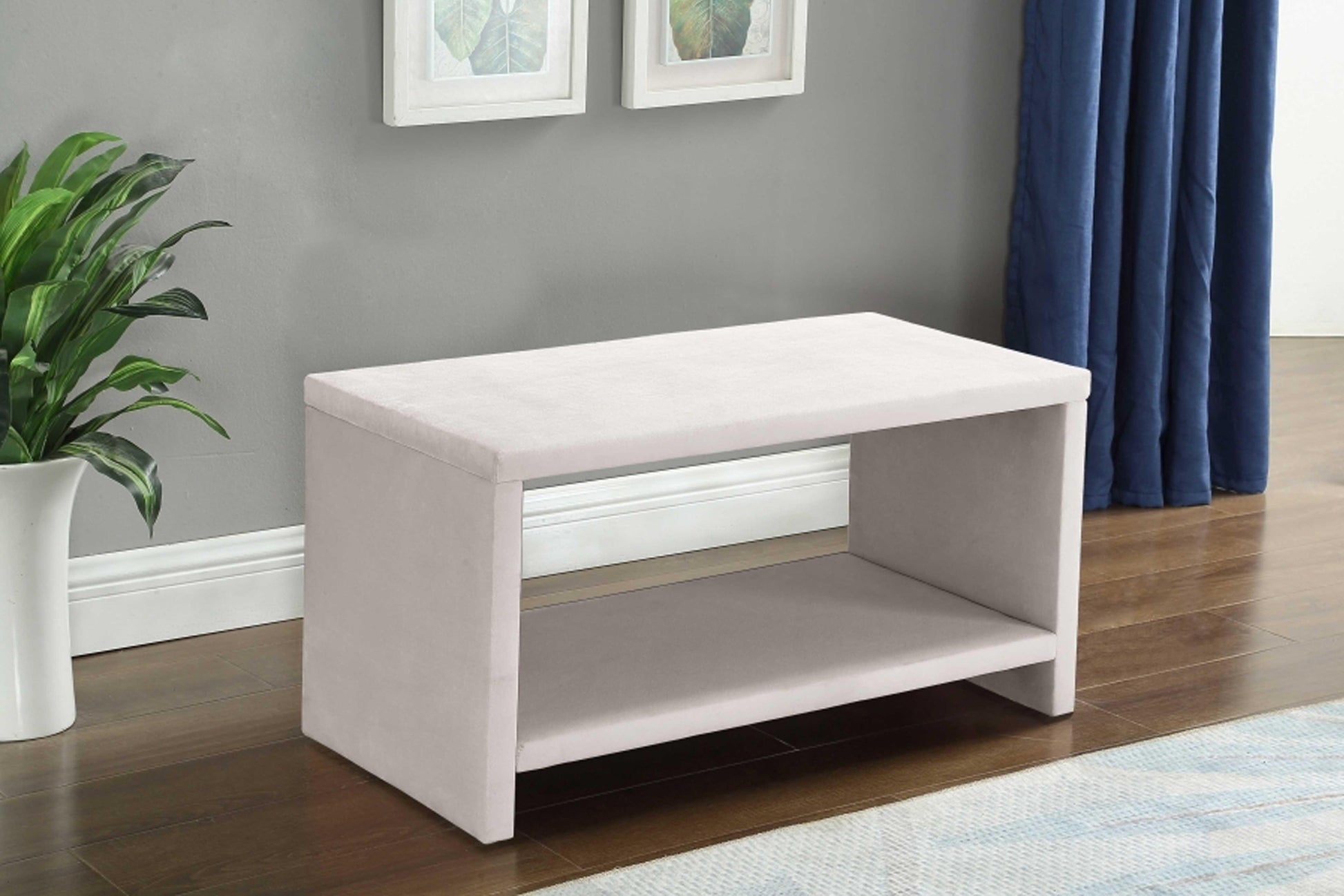 Cleo Velvet NightStand SKU: Cleo-NS - Venini Furniture 