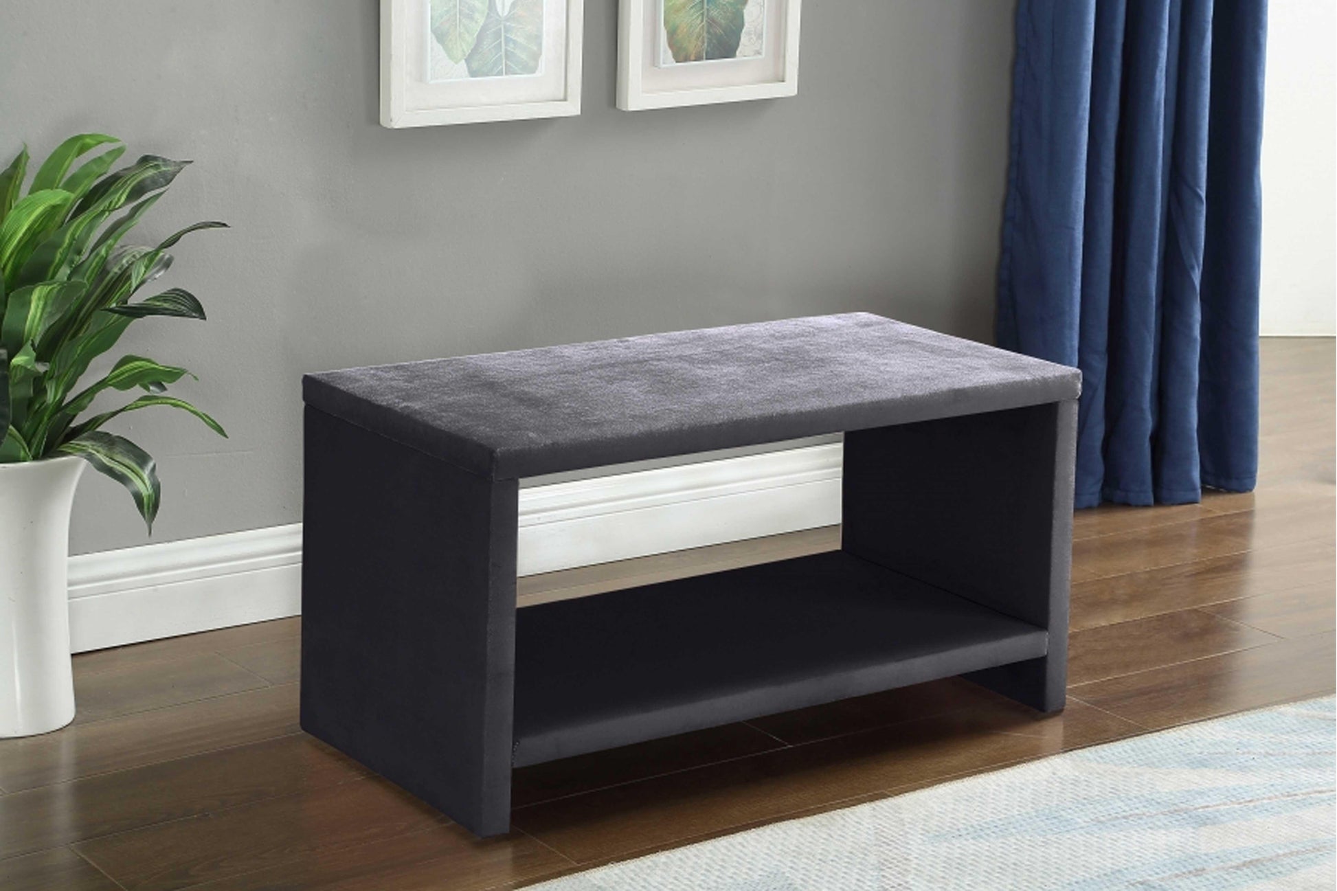 Cleo Velvet NightStand SKU: Cleo-NS - Venini Furniture 