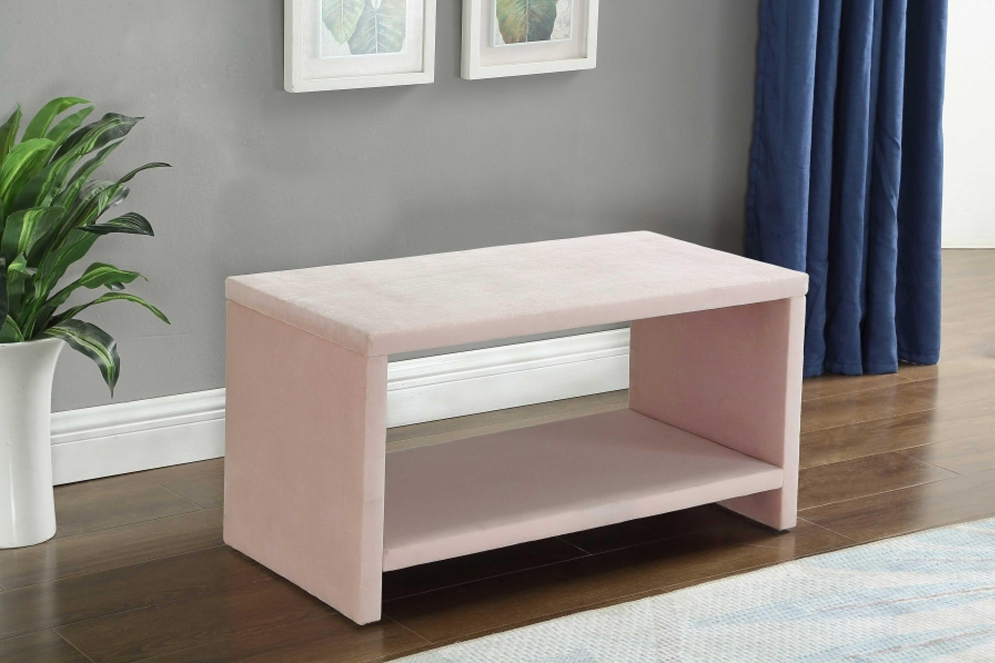 Cleo Velvet NightStand SKU: Cleo-NS - Venini Furniture 