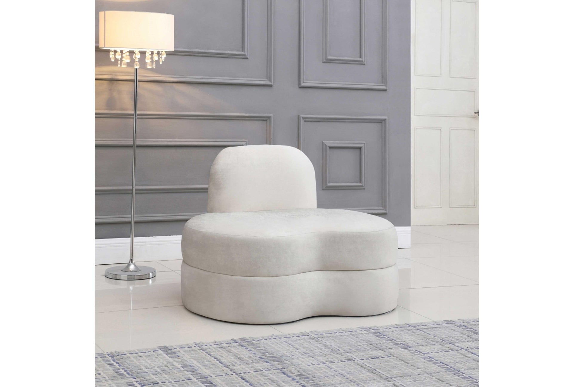 Mitzy Velvet Chair SKU: 606-C - Venini Furniture 