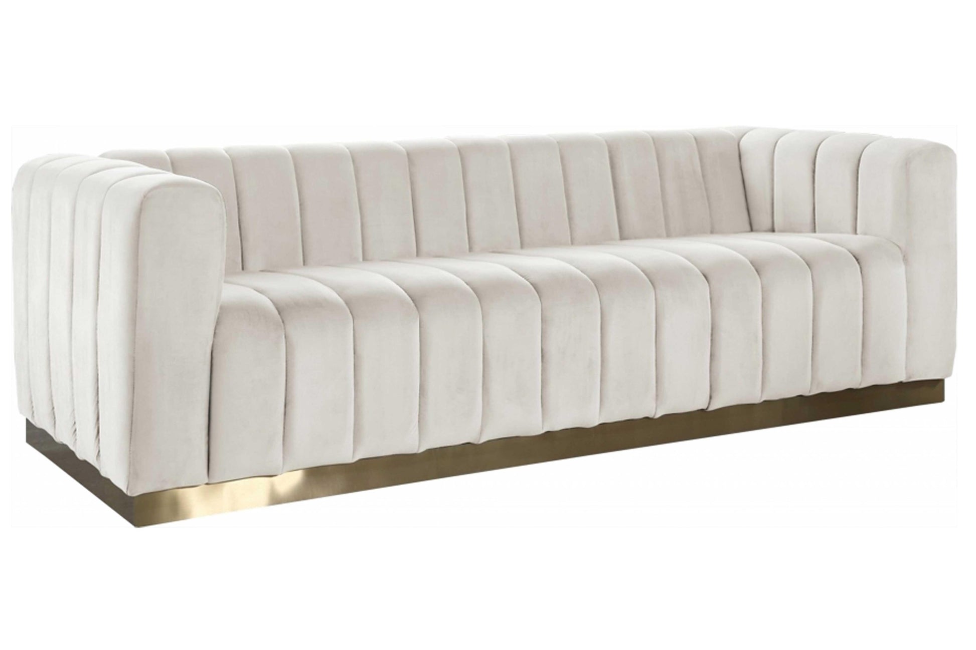 Marlon Velvet Sofa SKU: 603-S - Venini Furniture 