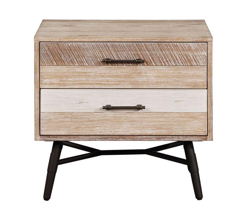 Marlow 2-drawer Nightstand Rough Sawn Multi Model #18215762 - Venini Furniture 