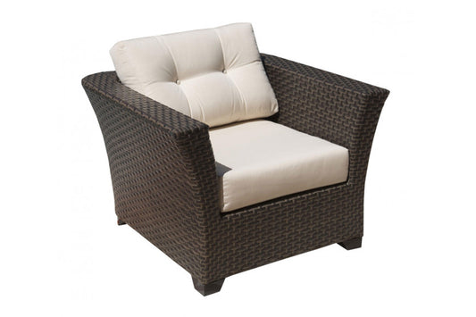 Samoa Lounge Chair w/off-white cushion SKU: 901-1347-ATQ-C - Venini Furniture 