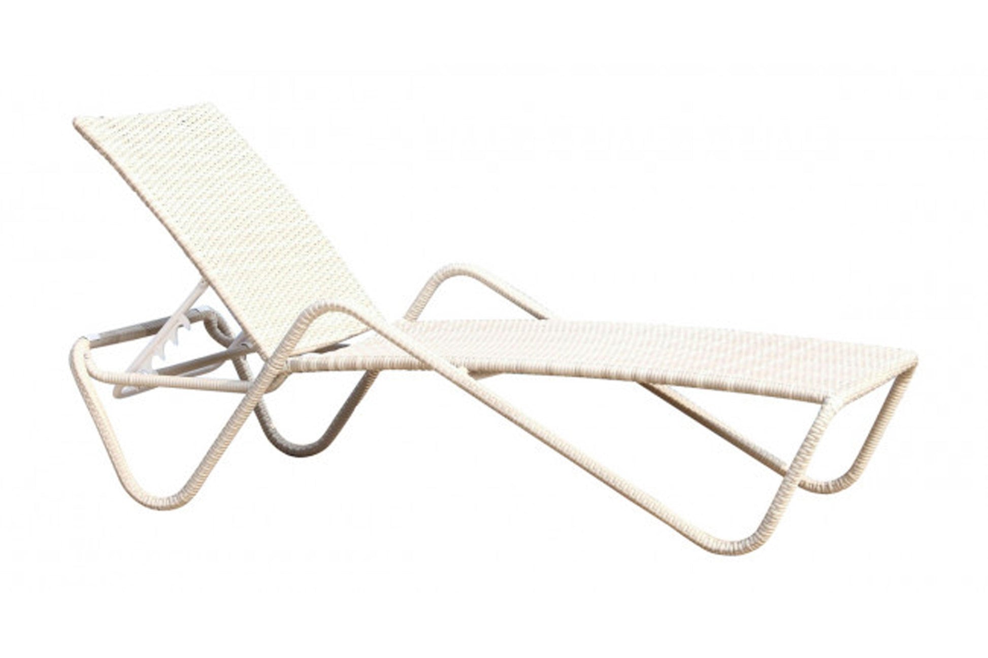 Santorini Stackable Woven Chaise Lounge - Venini Furniture 