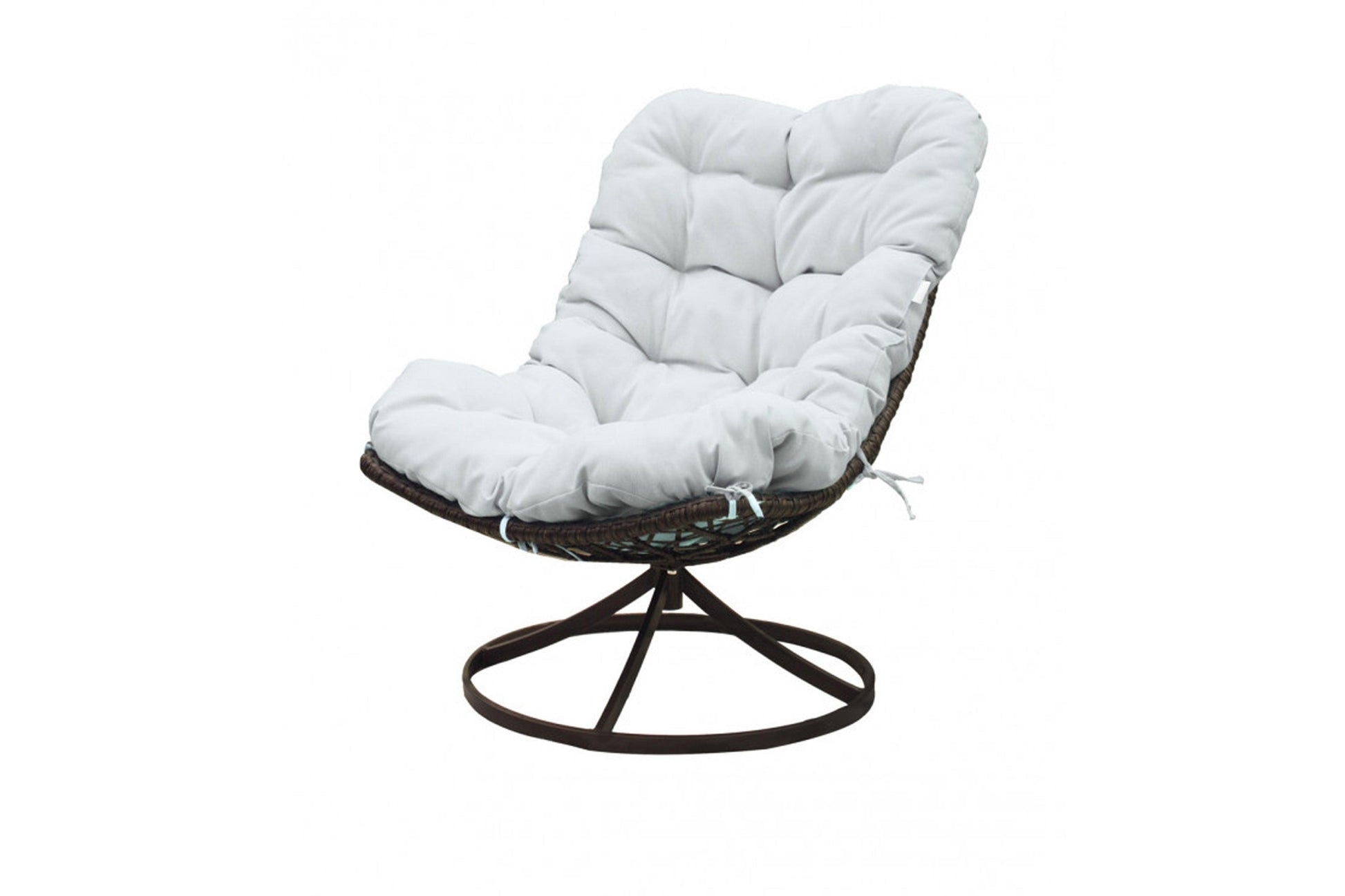 Panama Jack Outdoor Swivel Chair w/off-white cushion - Venini Furniture 