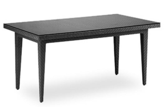 Atlantis Patio Large Rectangular 78" Woven Dining Table SKU: 903-3308-JBP - Venini Furniture 